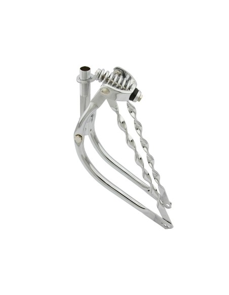 20 Lowrider Bent Spring Fork 1 Inch W/Twisted Bars Chrome.